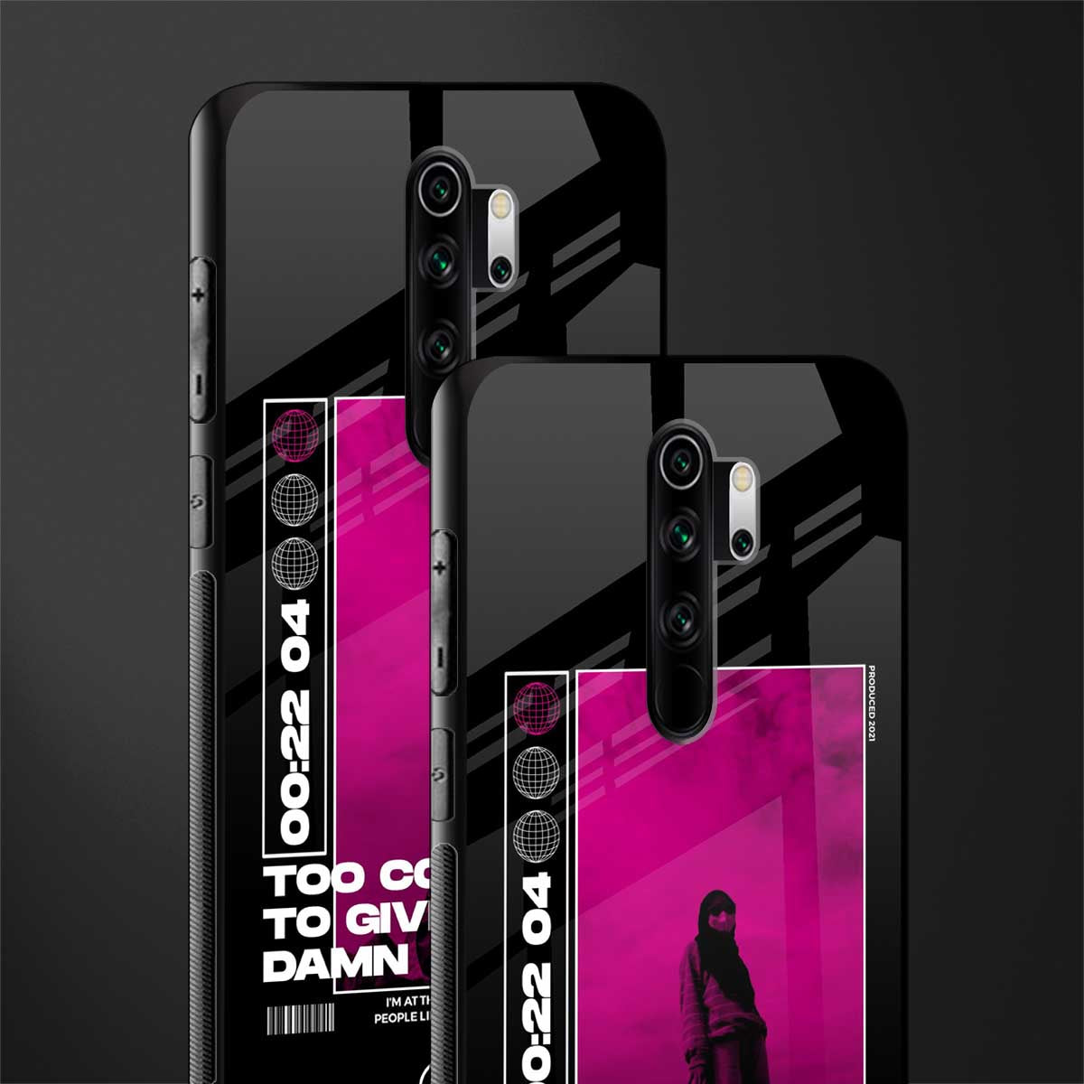 too cool to give a damn glass case for redmi note 8 pro image-2