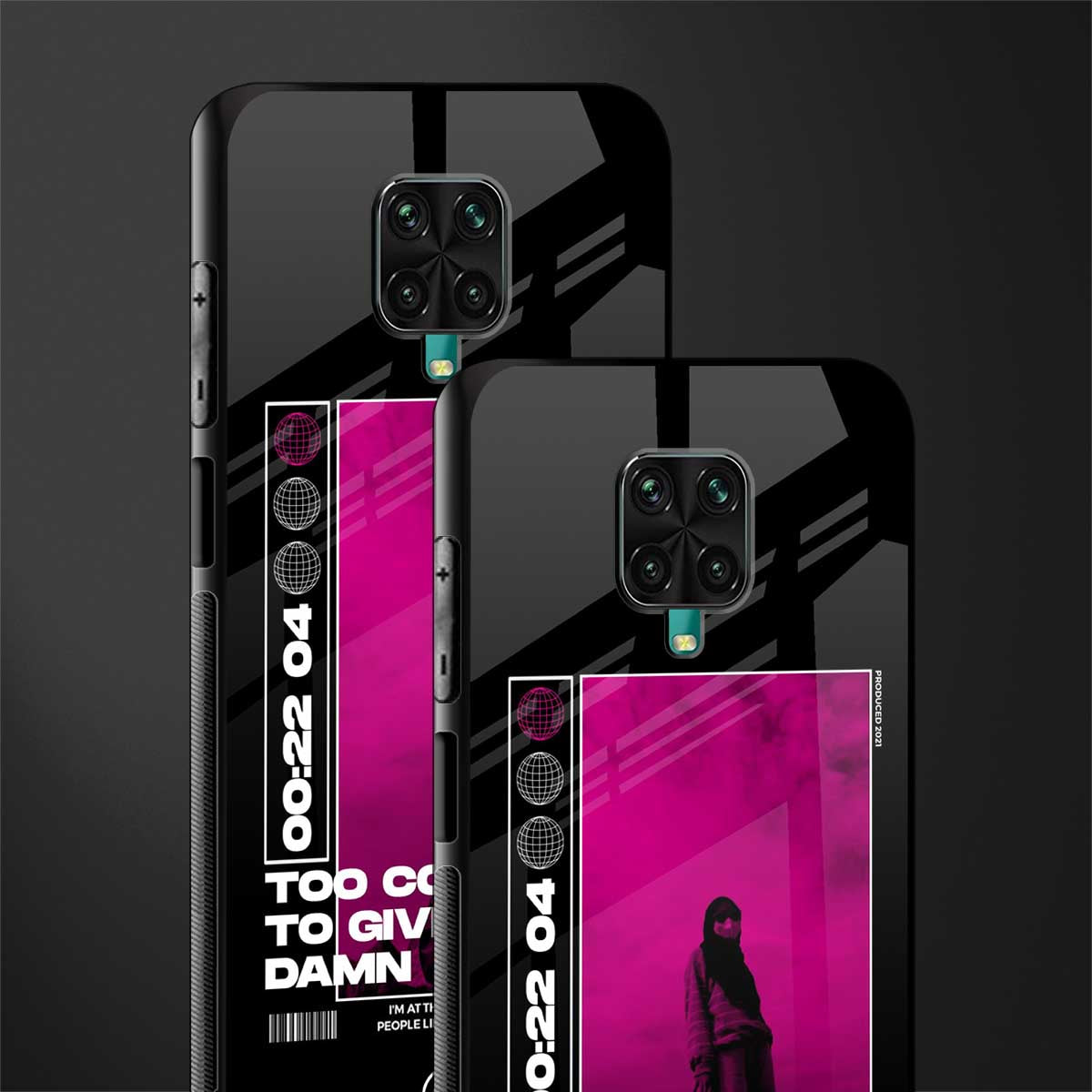 too cool to give a damn glass case for redmi note 9 pro image-2