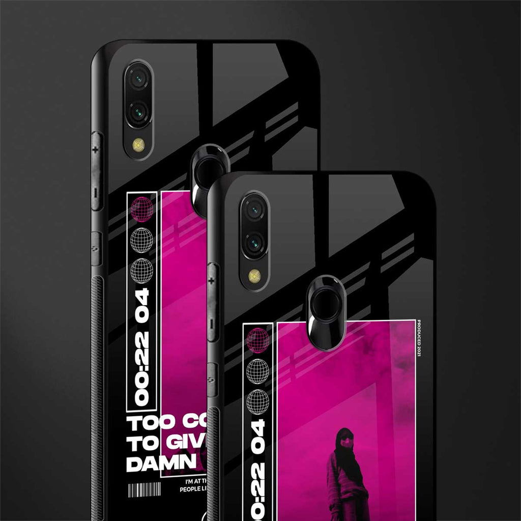 too cool to give a damn glass case for redmi note 7s image-2