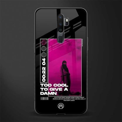 too cool to give a damn glass case for oppo a9 2020 image