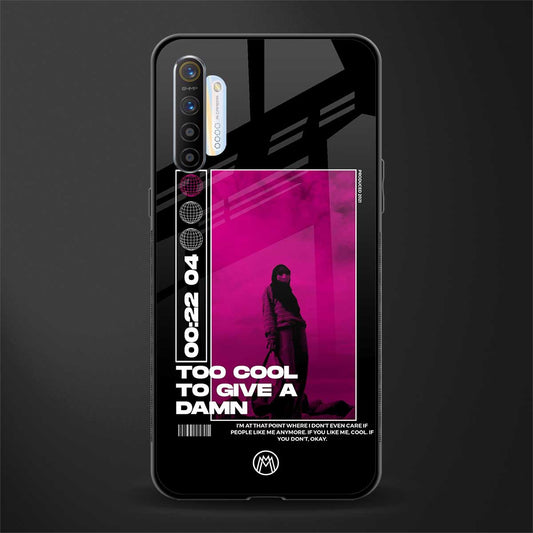 too cool to give a damn glass case for realme x2 image