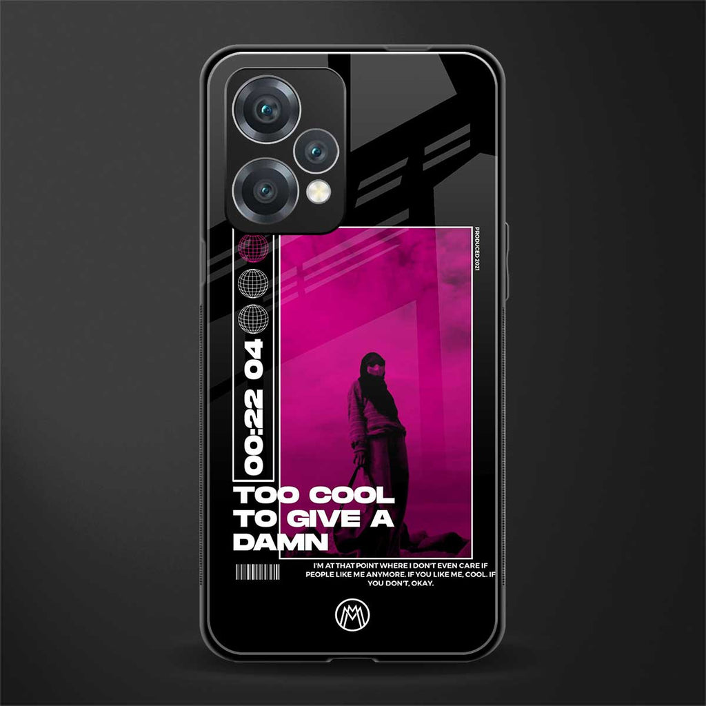 too cool to give a damn back phone cover | glass case for realme 9 pro 5g