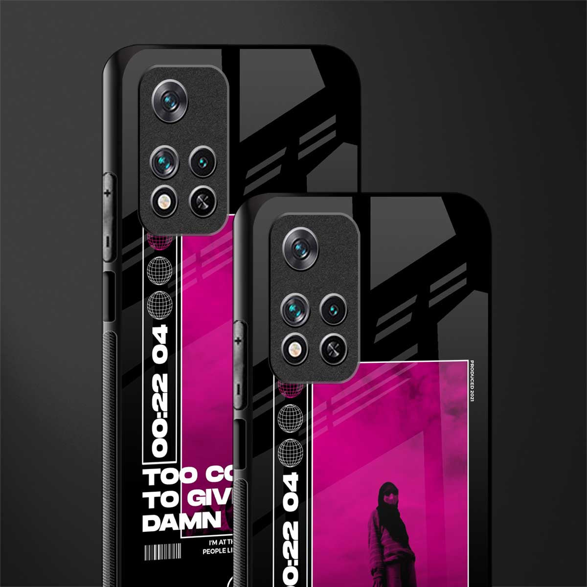 too cool to give a damn glass case for poco m4 pro 5g image-2