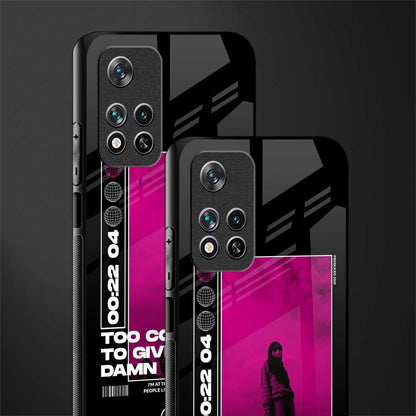 too cool to give a damn glass case for poco m4 pro 5g image-2