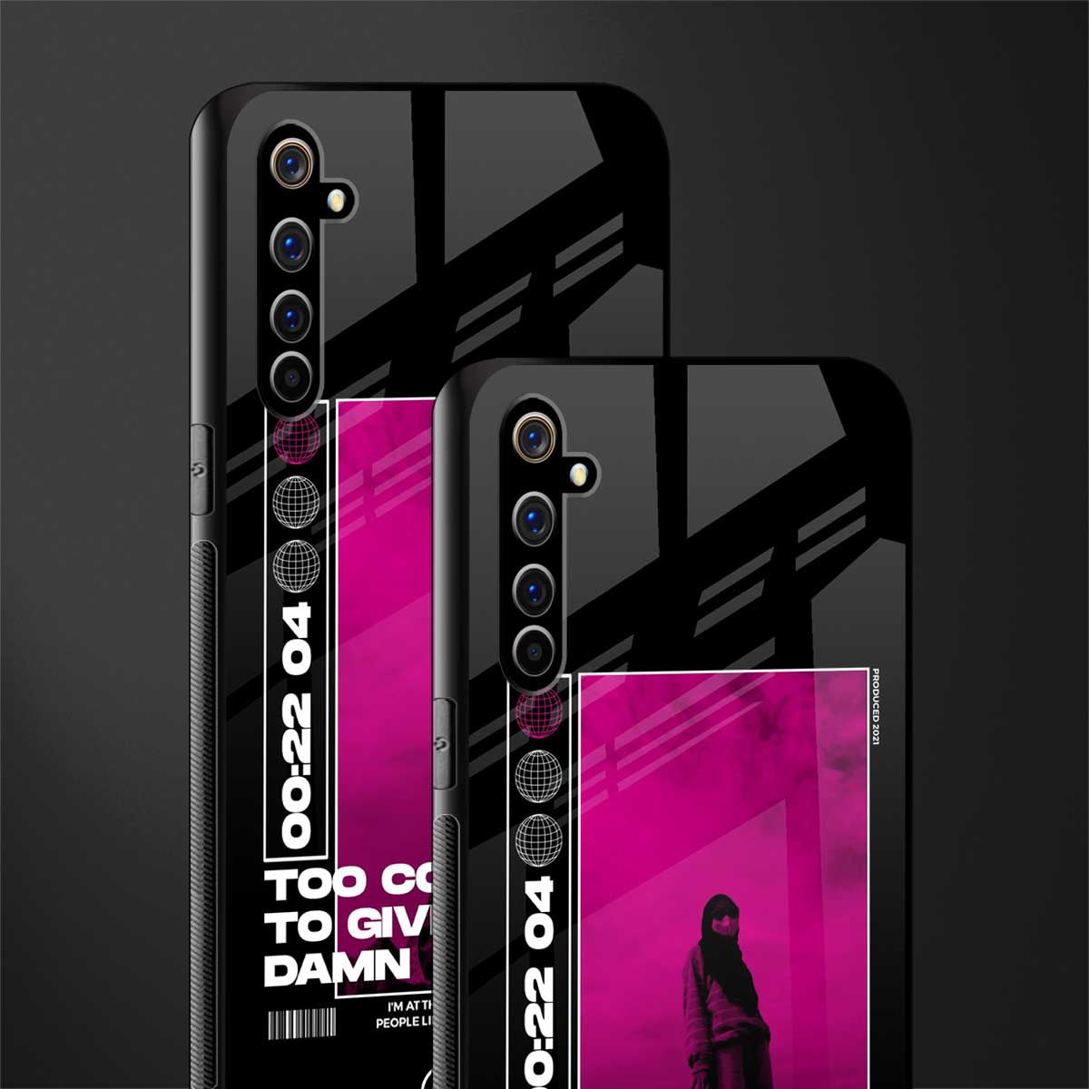 too cool to give a damn glass case for realme x50 pro image-2