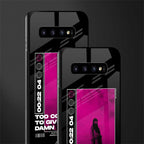too cool to give a damn glass case for samsung galaxy s10 plus image-2