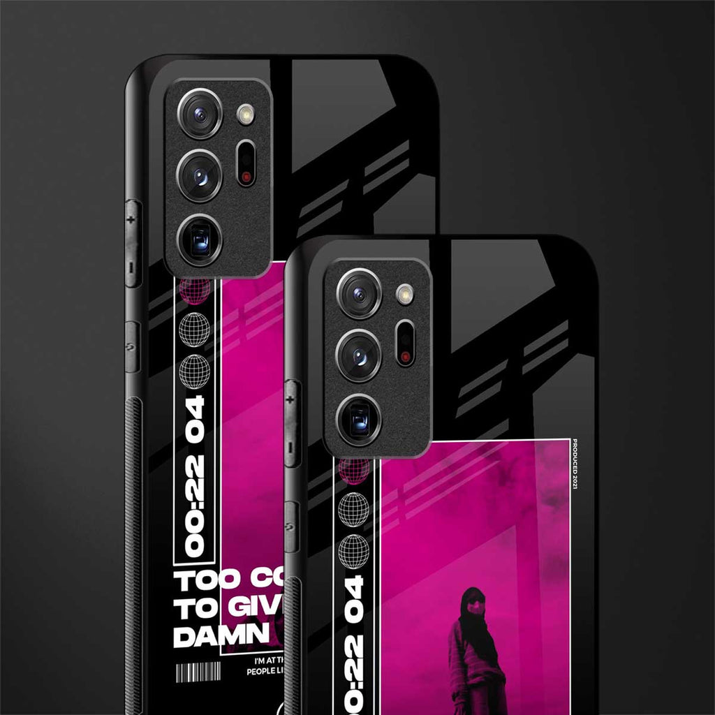 too cool to give a damn glass case for samsung galaxy note 20 ultra 5g image-2