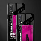 too cool to give a damn glass case for realme narzo 20 pro image-2