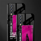 too cool to give a damn glass case for vivo y20 image-2