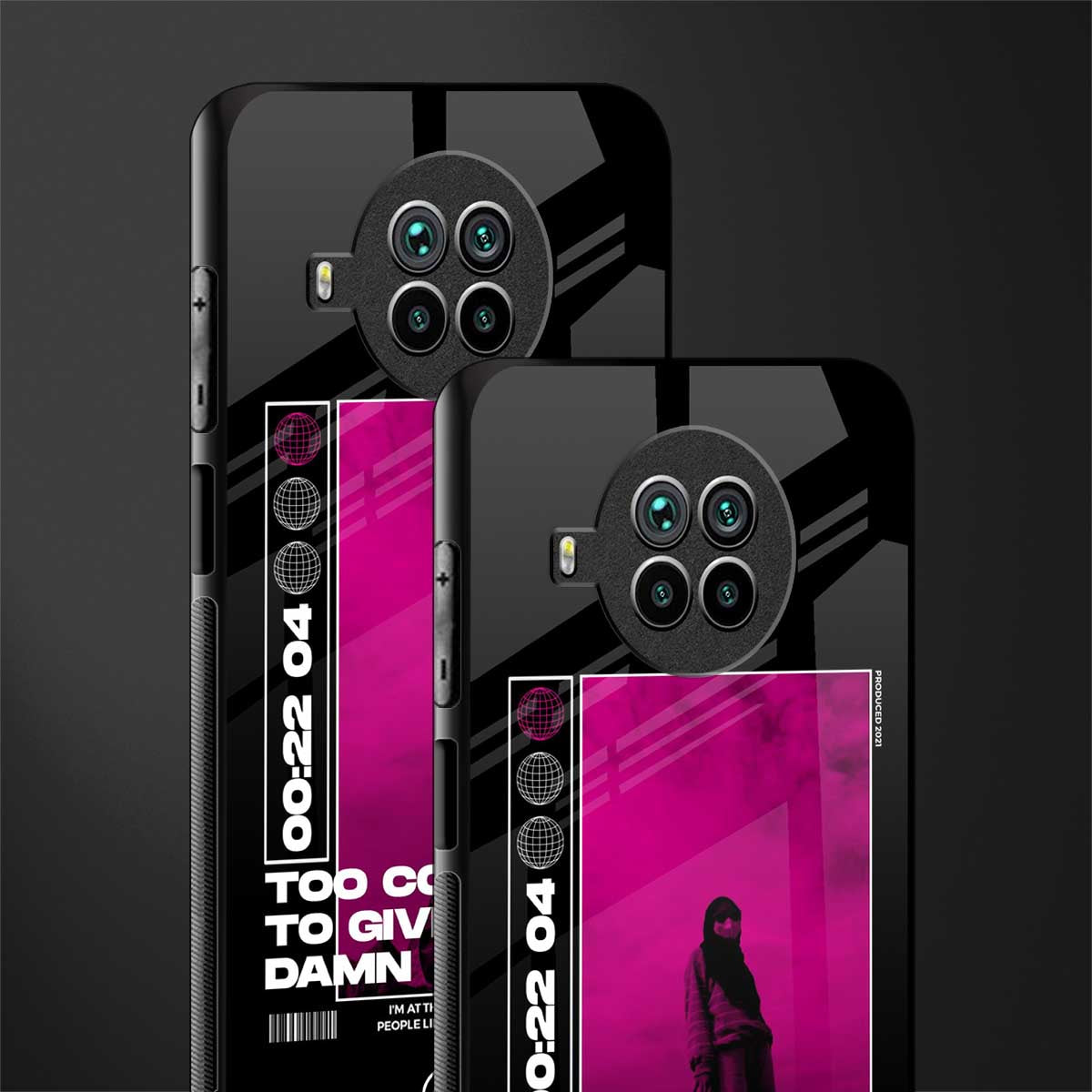 too cool to give a damn glass case for mi 10i image-2