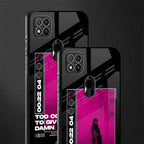 too cool to give a damn glass case for poco c31 image-2