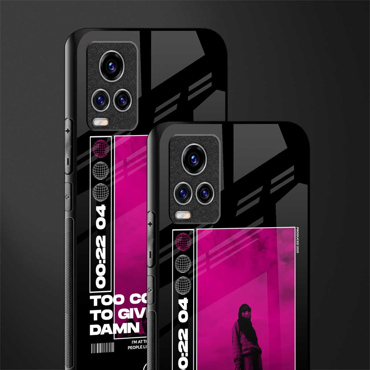 too cool to give a damn glass case for vivo v20 pro image-2
