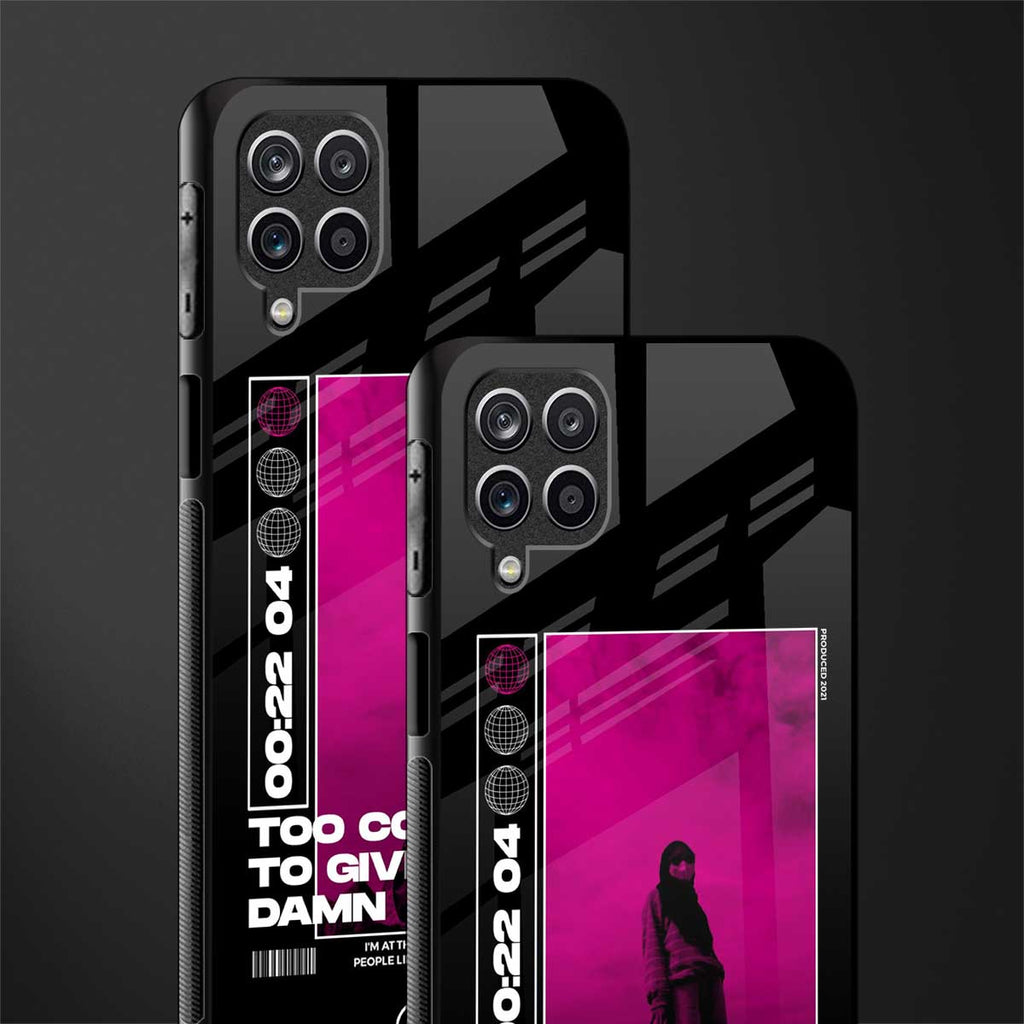 too cool to give a damn glass case for samsung galaxy a12 image-2