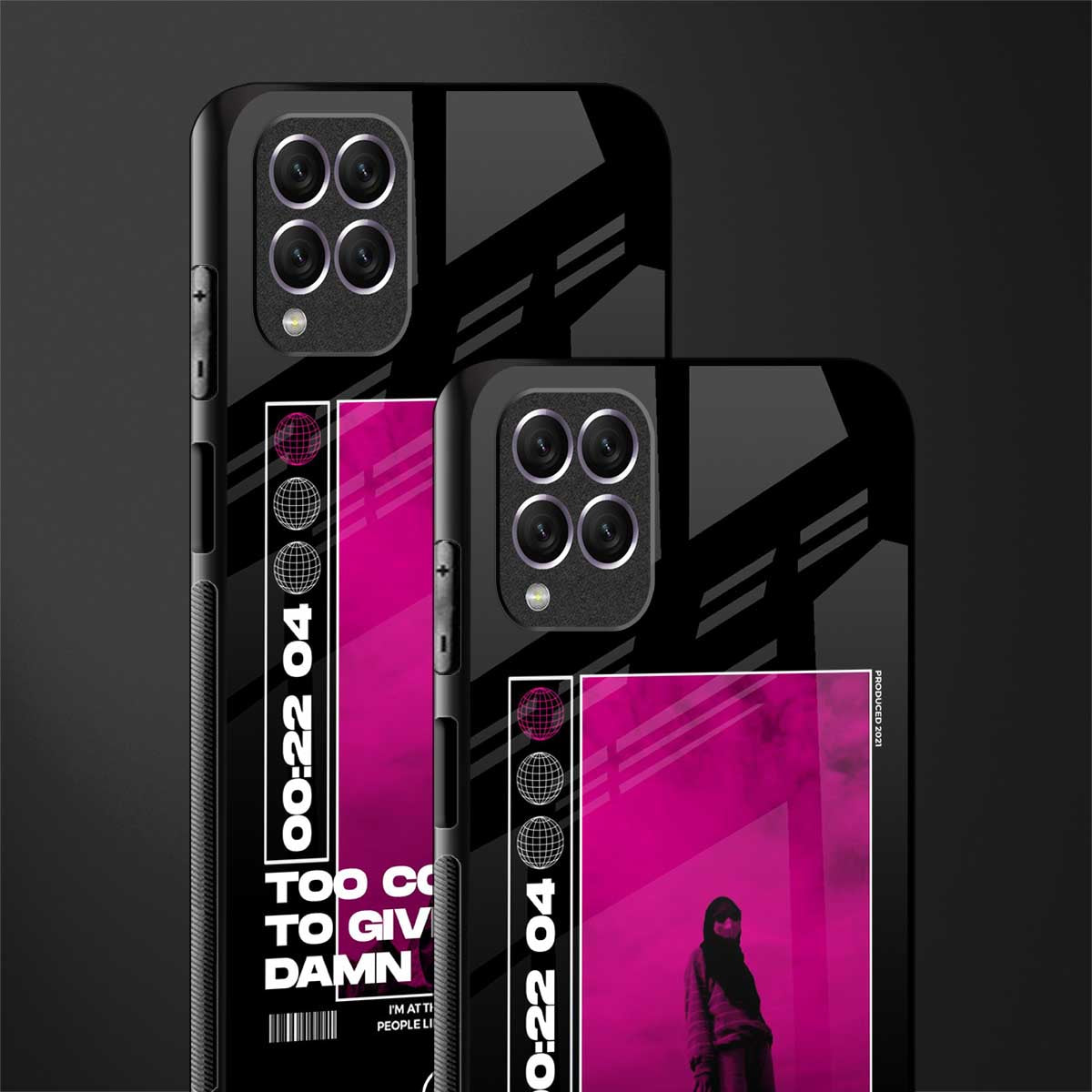 too cool to give a damn glass case for samsung galaxy f62 image-2