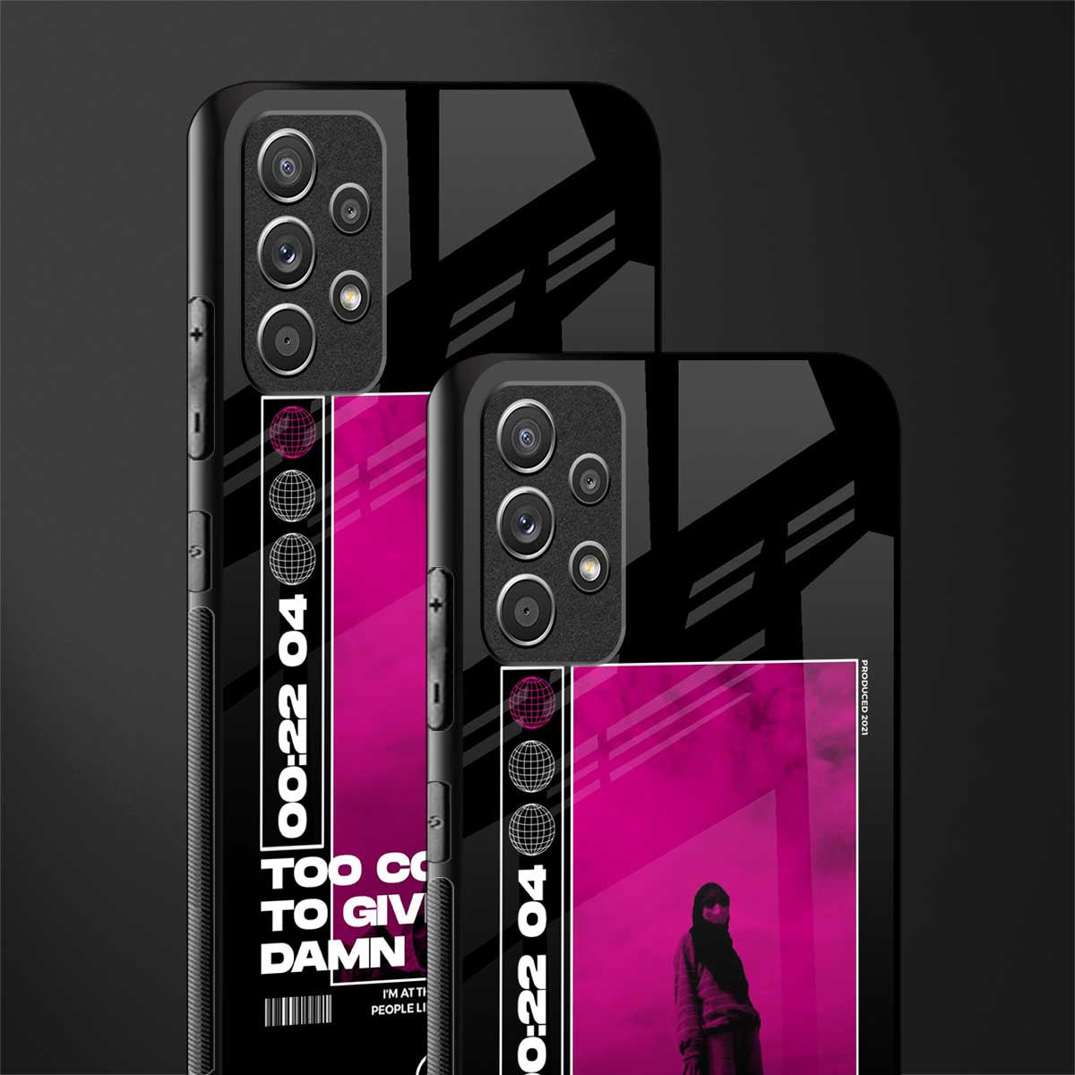 too cool to give a damn glass case for samsung galaxy a52 image-2