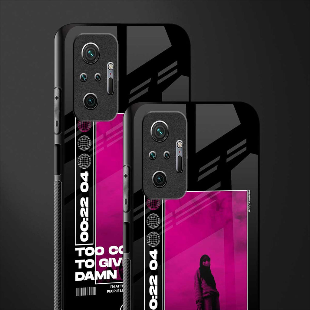 too cool to give a damn glass case for redmi note 10 pro image-2