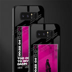 too cool to give a damn glass case for samsung galaxy note 8 image-2
