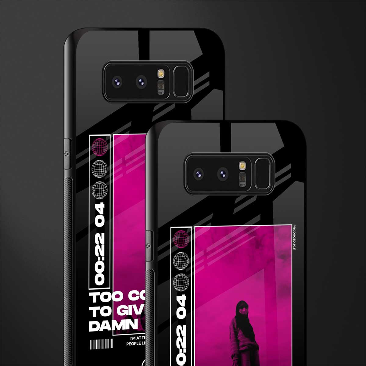 too cool to give a damn glass case for samsung galaxy note 8 image-2