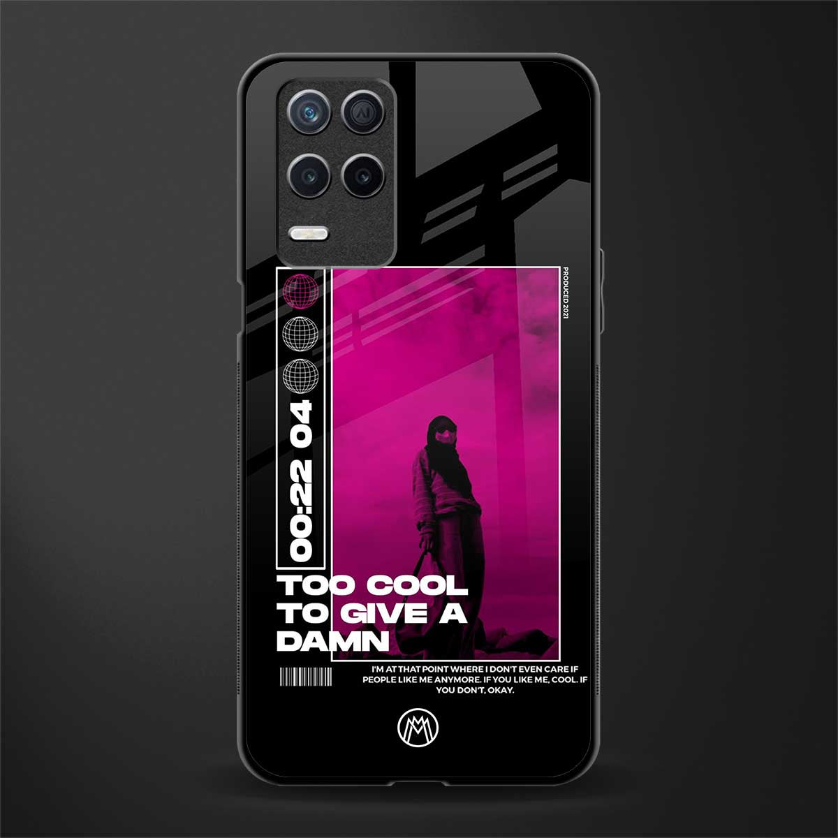 too cool to give a damn glass case for realme 8 5g image
