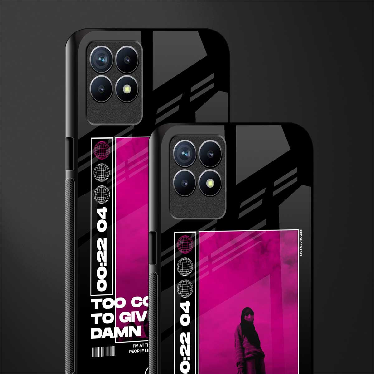 too cool to give a damn glass case for realme 8i image-2