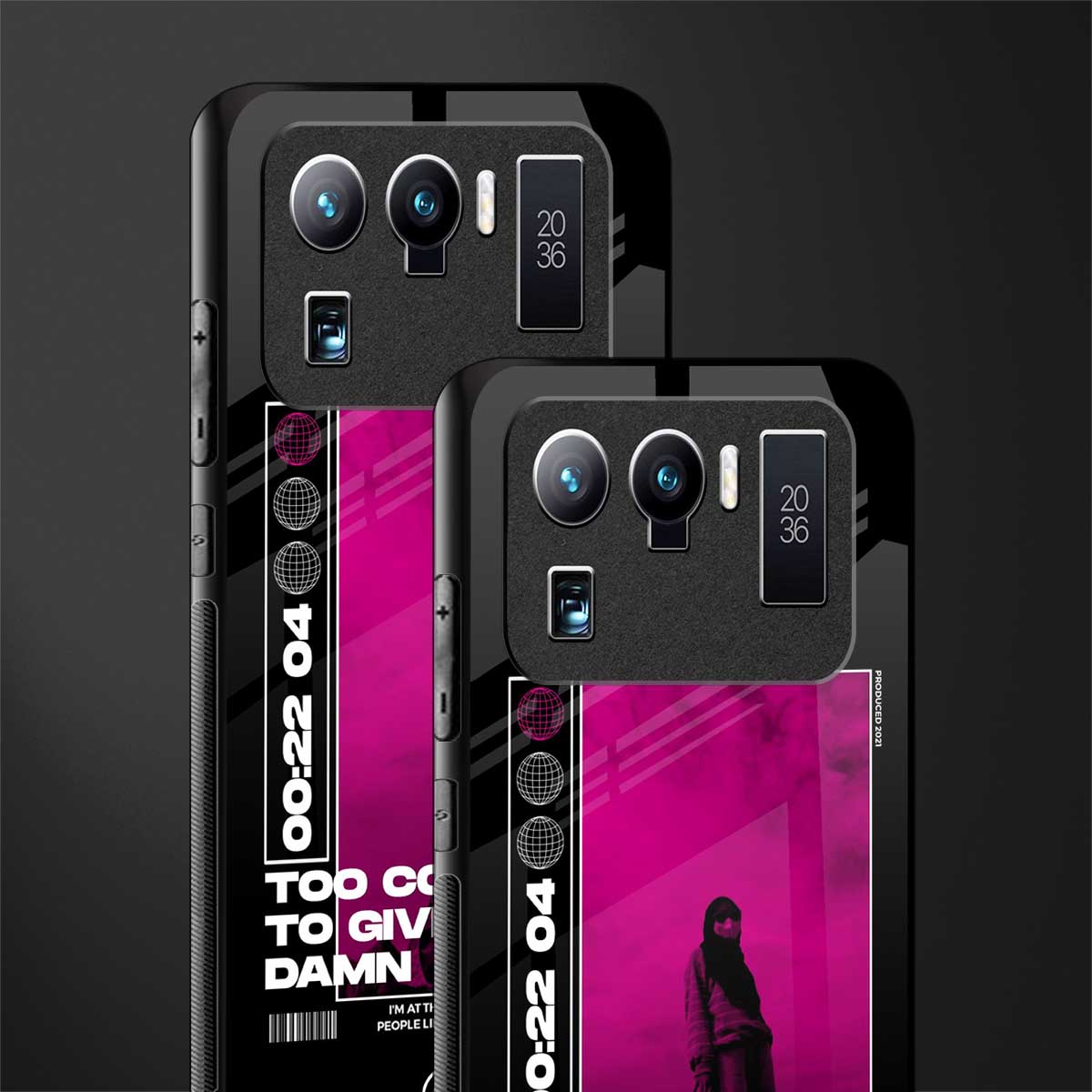 too cool to give a damn glass case for mi 11 ultra 5g image-2