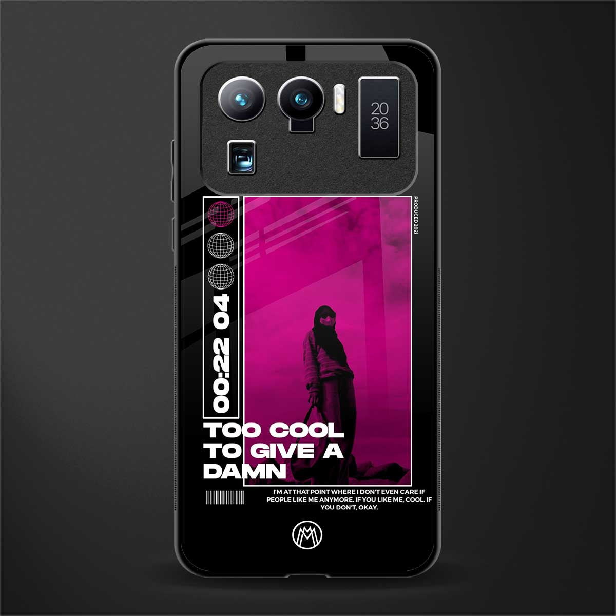 too cool to give a damn glass case for mi 11 ultra 5g image