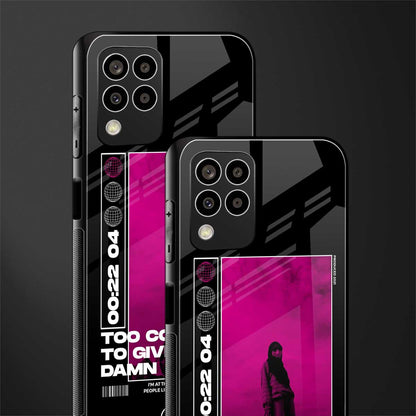 too cool to give a damn back phone cover | glass case for samsung galaxy m33 5g
