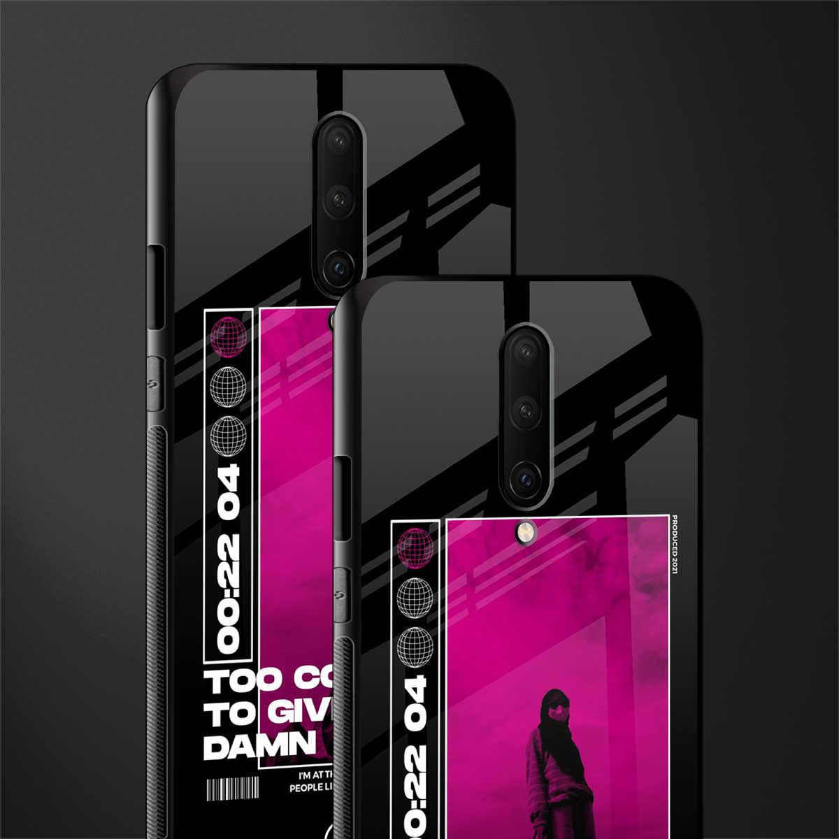 too cool to give a damn glass case for oneplus 7 pro image-2