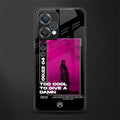 too cool to give a damn back phone cover | glass case for oneplus nord ce 2 lite 5g