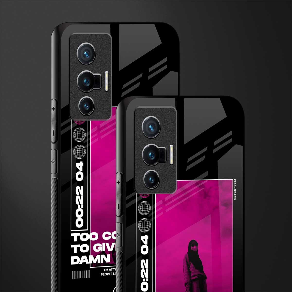 too cool to give a damn glass case for vivo x70 image-2