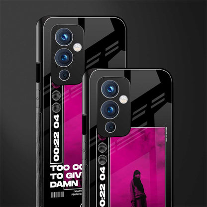 too cool to give a damn back phone cover | glass case for oneplus 9