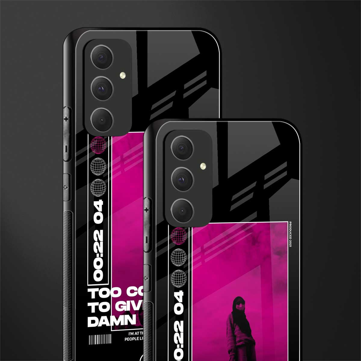 too cool to give a damn back phone cover | glass case for samsung galaxy a54 5g