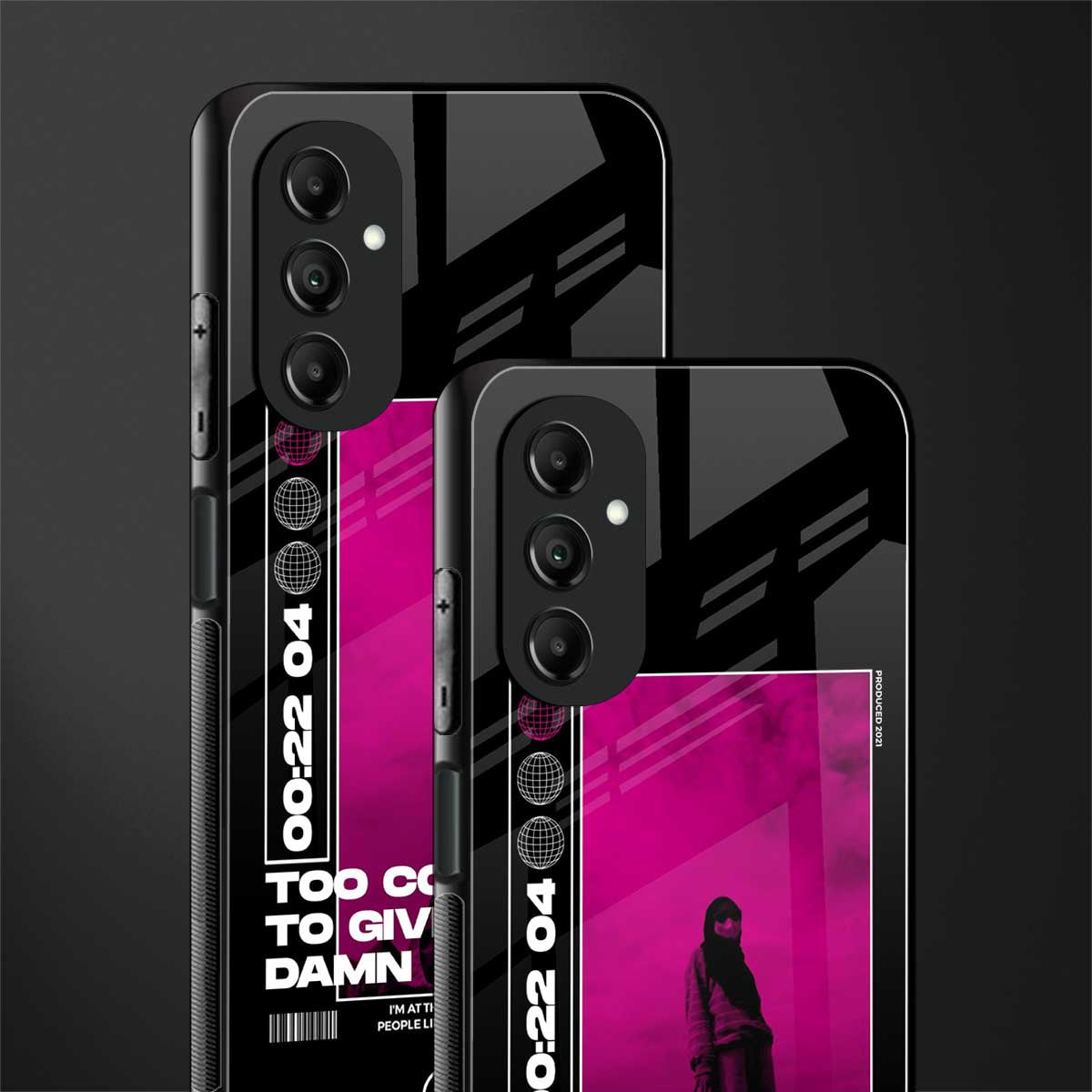 too cool to give a damn back phone cover | glass case for samsung galaxy a14 5g