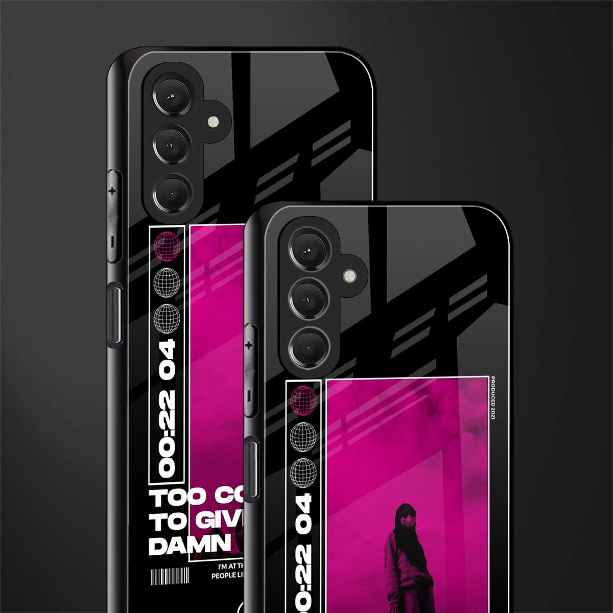 too cool to give a damn back phone cover | glass case for samsun galaxy a24 4g