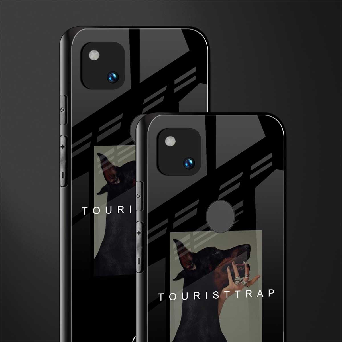 tourist trap back phone cover | glass case for google pixel 4a 4g