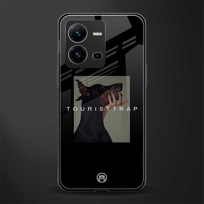 tourist trap back phone cover | glass case for vivo v25-5g