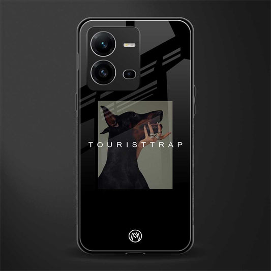 tourist trap back phone cover | glass case for vivo v25-5g