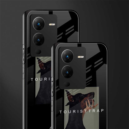 tourist trap back phone cover | glass case for vivo v25 pro 5g