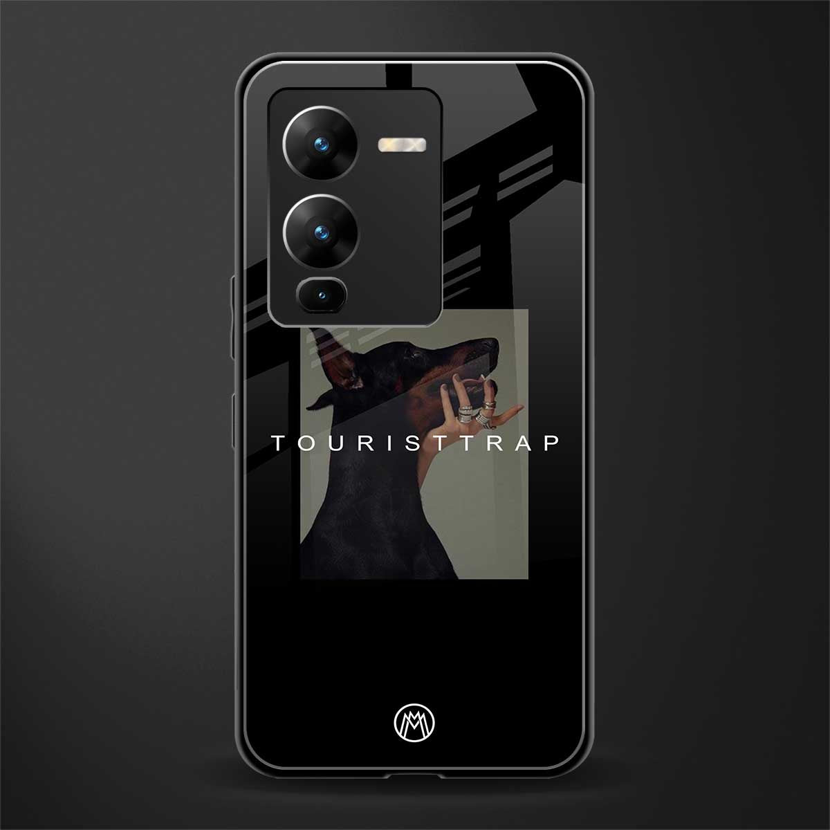 tourist trap back phone cover | glass case for vivo v25 pro 5g