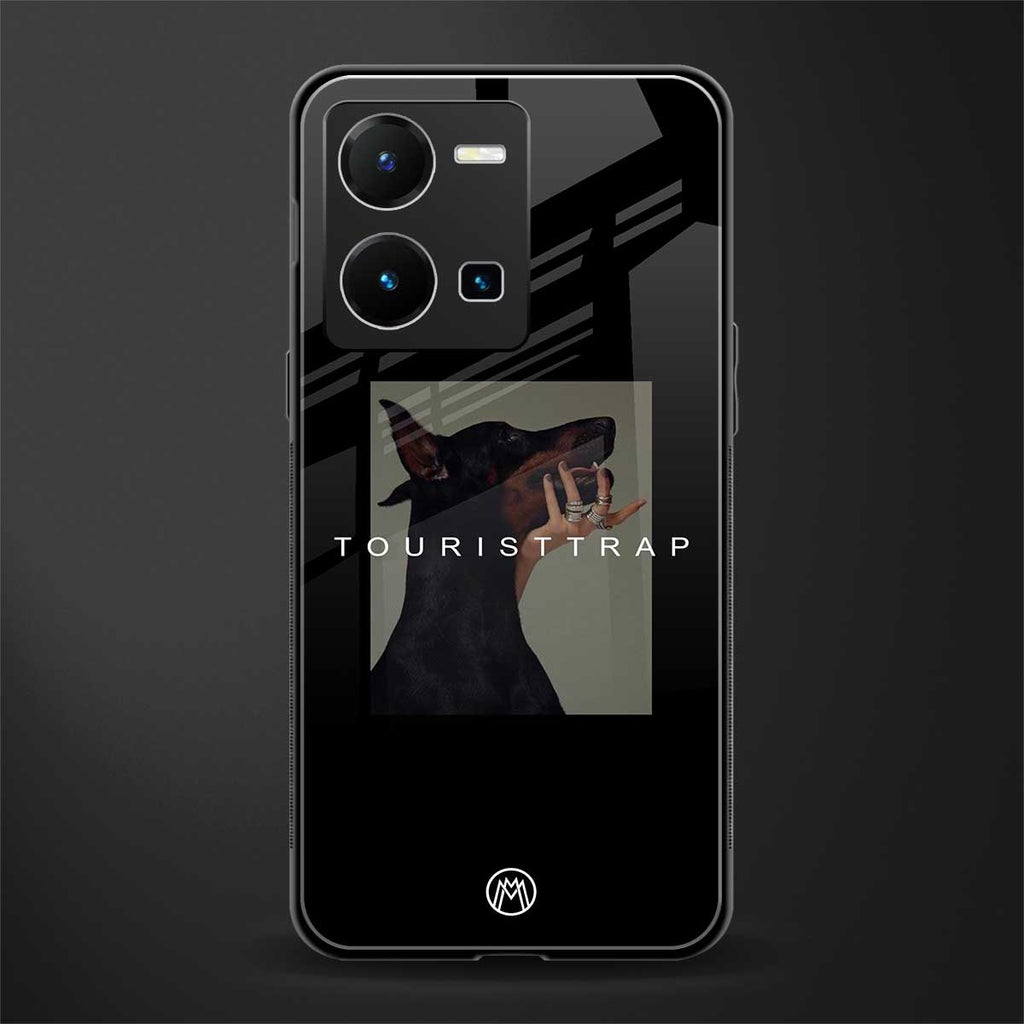 tourist trap back phone cover | glass case for vivo y35 4g