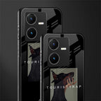tourist trap back phone cover | glass case for vivo y22