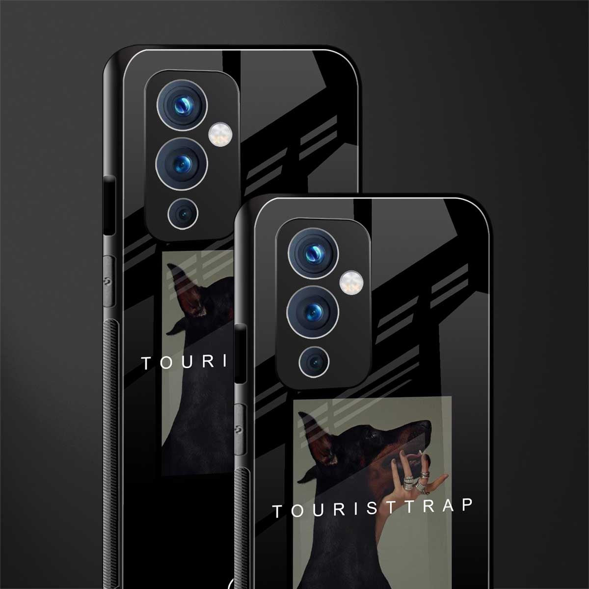 tourist trap back phone cover | glass case for oneplus 9