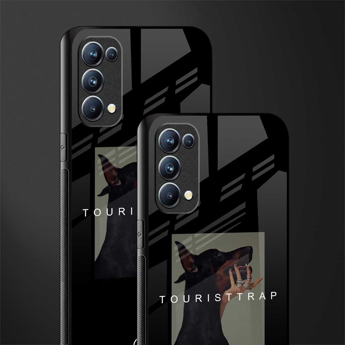 tourist trap back phone cover | glass case for oppo reno 5