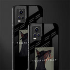 tourist trap back phone cover | glass case for vivo v21e 4g