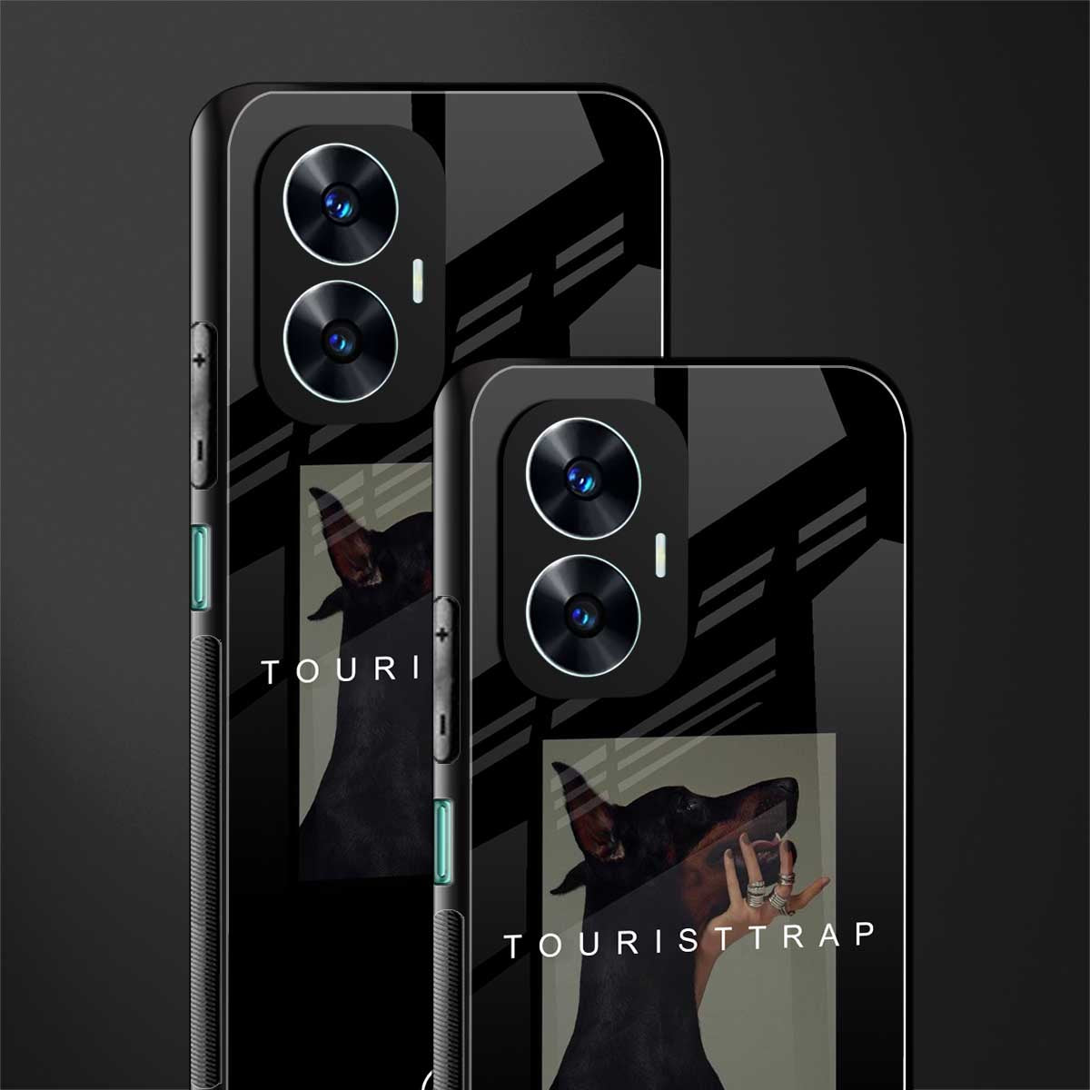 tourist trap back phone cover | glass case for realme c55