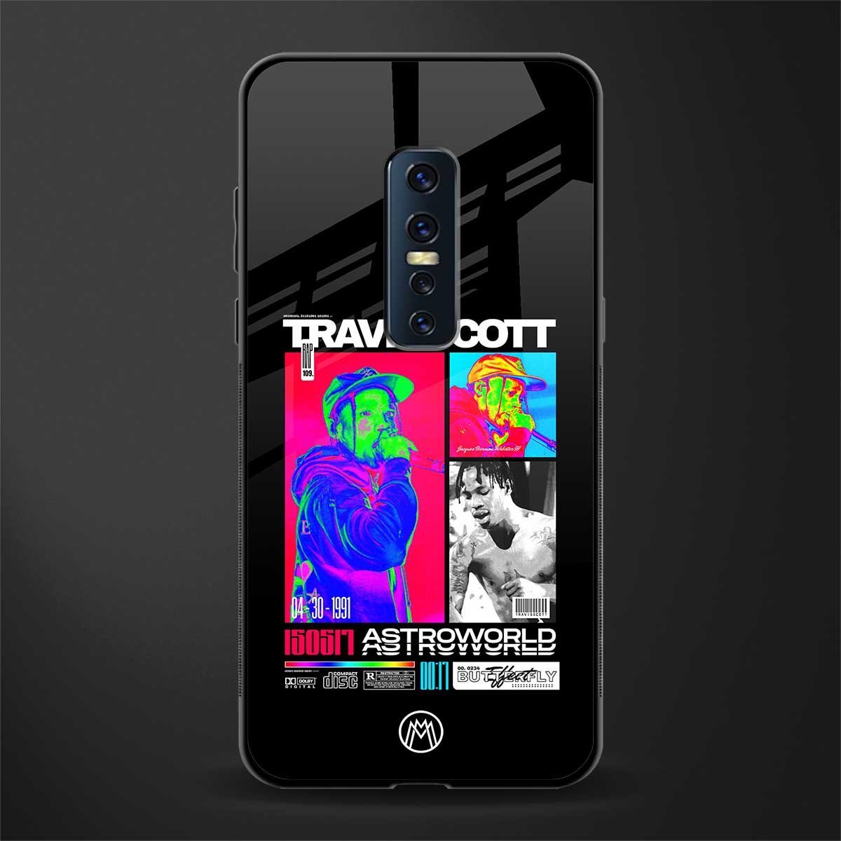 travis scott astroworld glass case for vivo v17 pro image