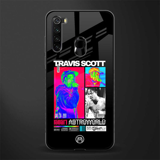 travis scott astroworld glass case for redmi note 8 image
