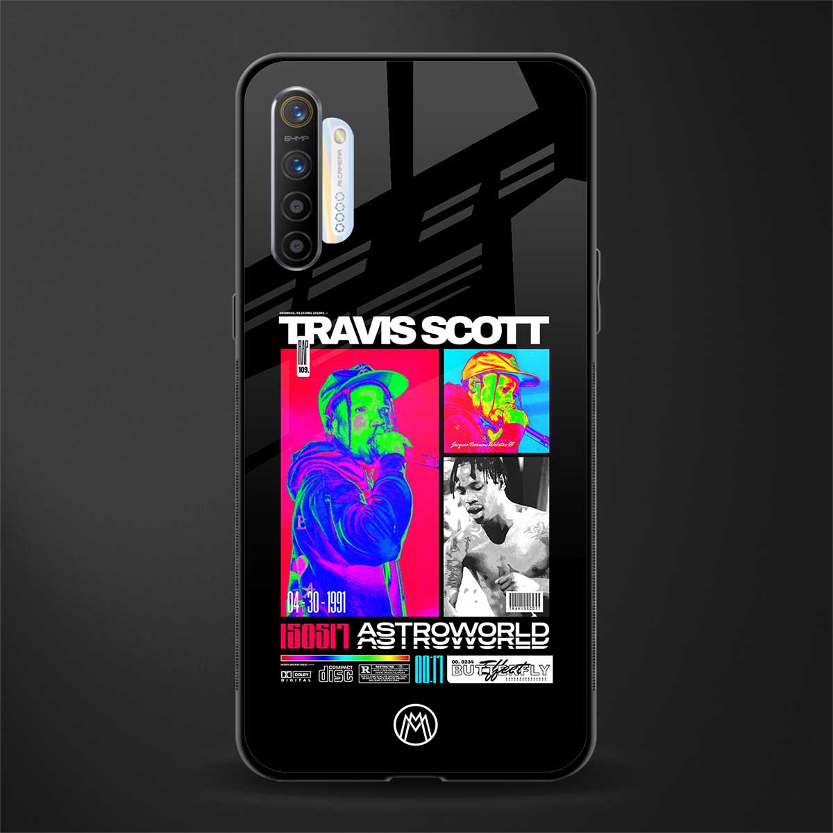 travis scott astroworld glass case for realme xt image