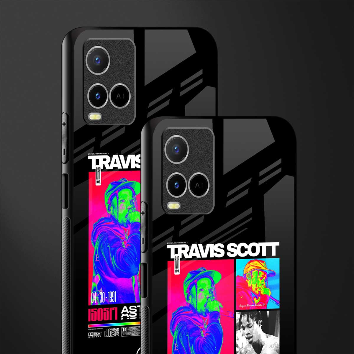 travis scott astroworld glass case for vivo y21a image-2