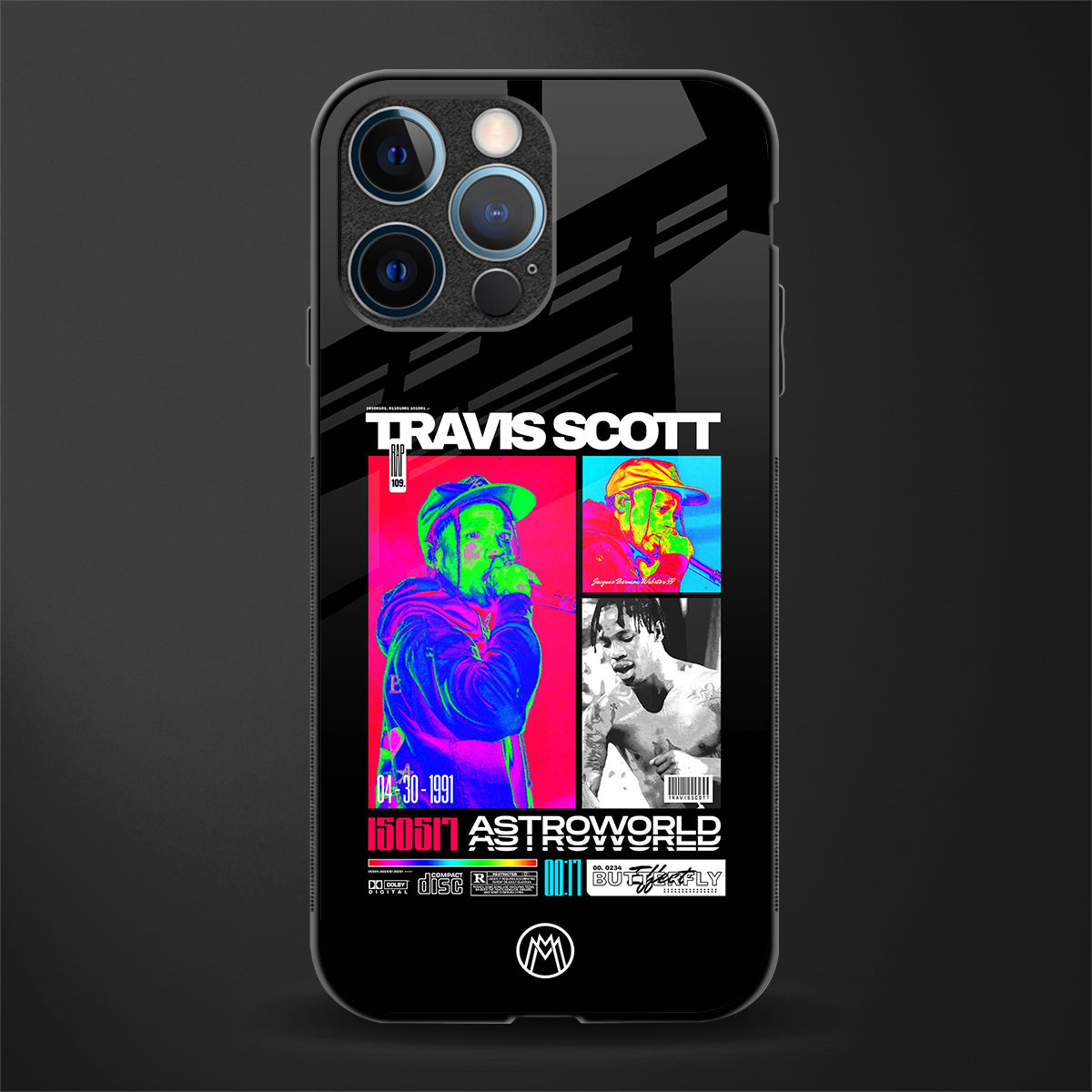 travis scott astroworld glass case for iphone 14 pro image